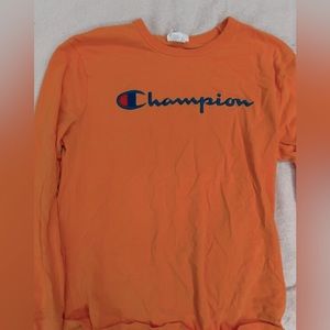 Yellow long sleeve Champion Shirt